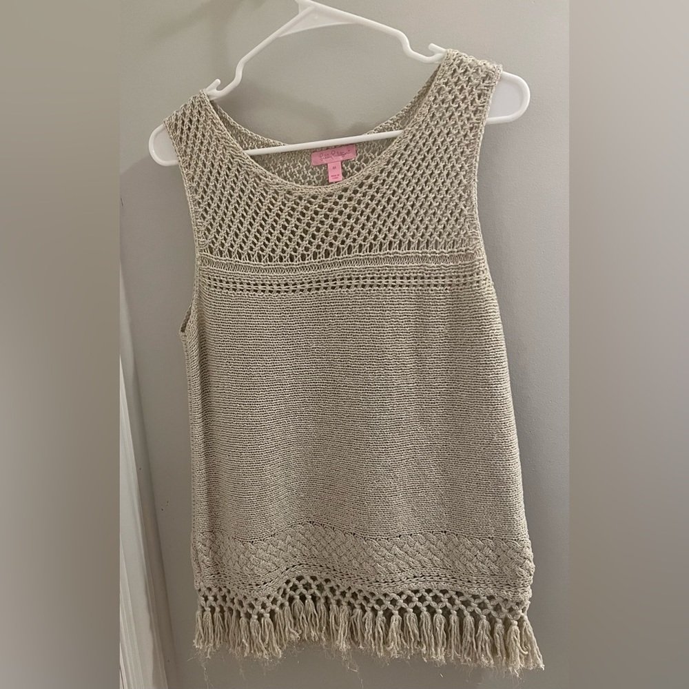 Lilly Pulitzer Crotchet Sleeveless Top - Medium